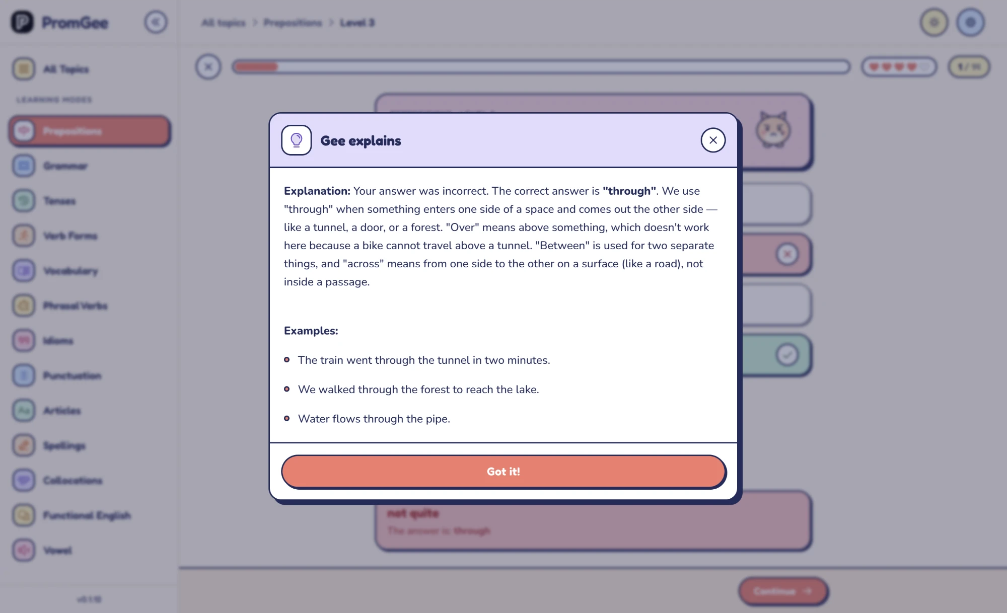 Review AI explanations